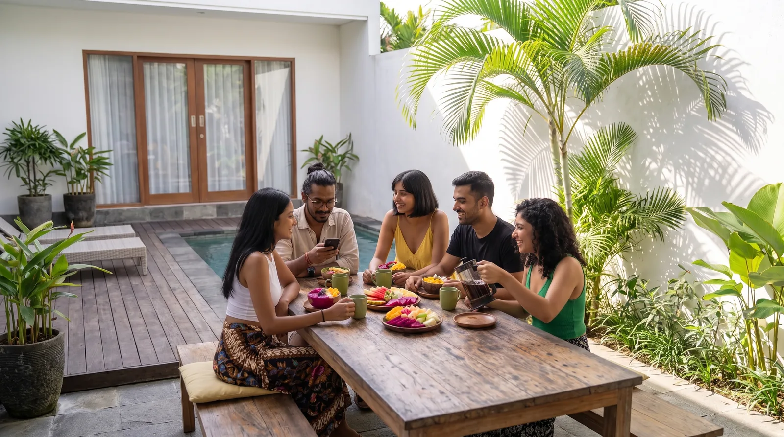 Bali: Slow breakfast at the villa