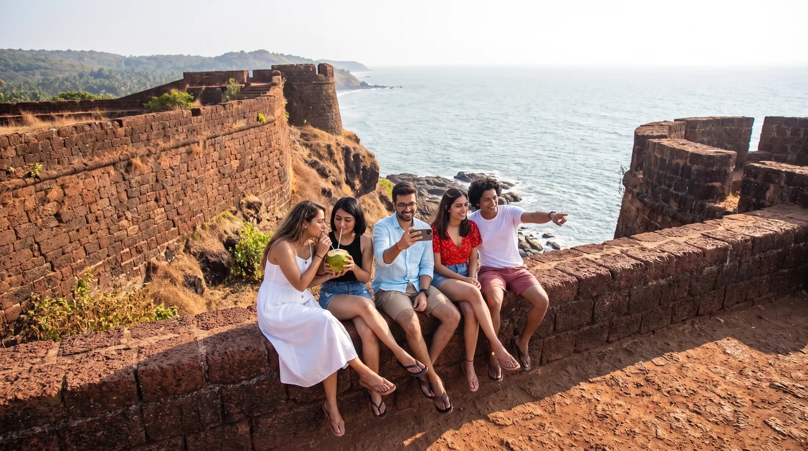 South Goa: On the walls of Cabo de Rama