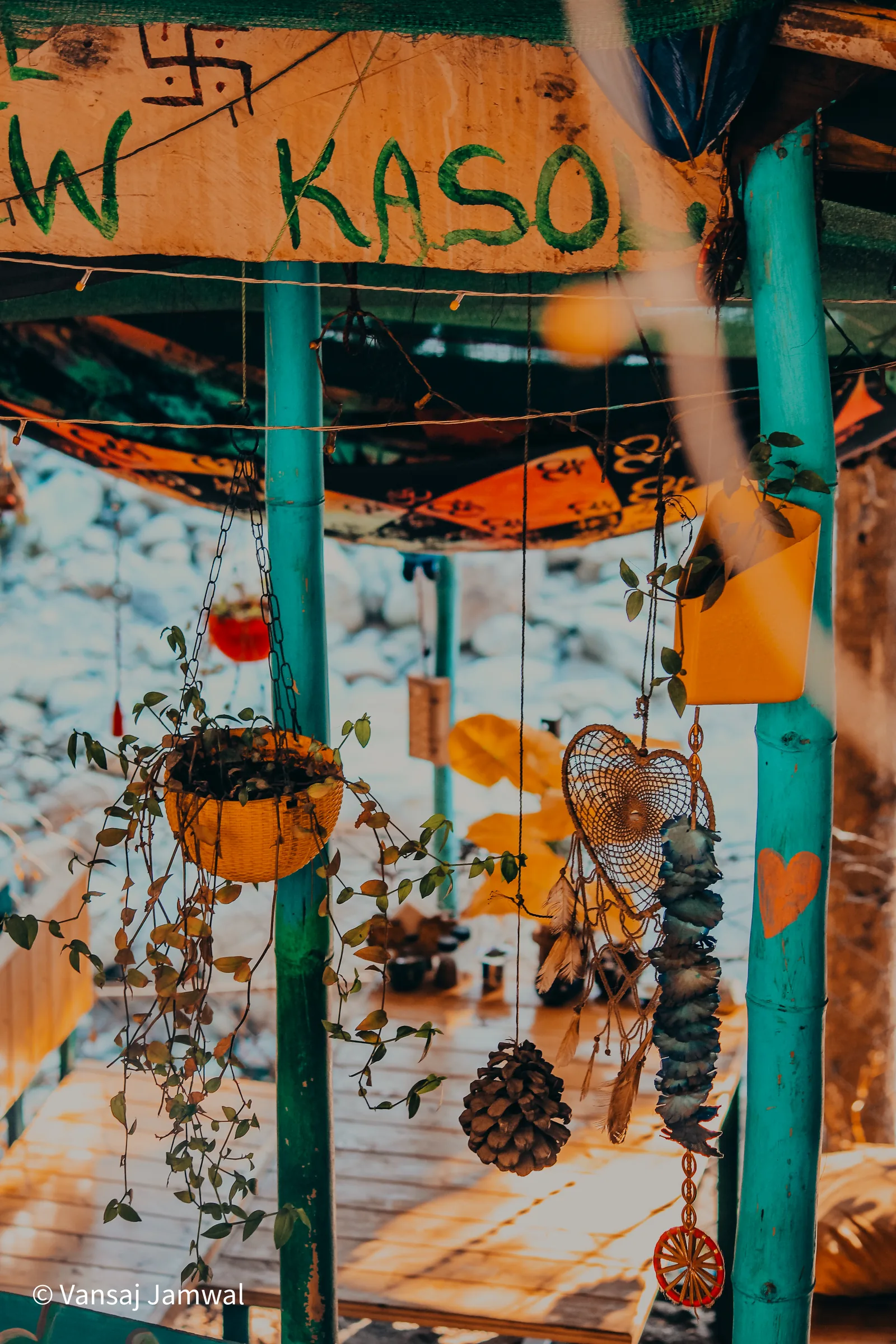 Kasol, A cafe in Kasol