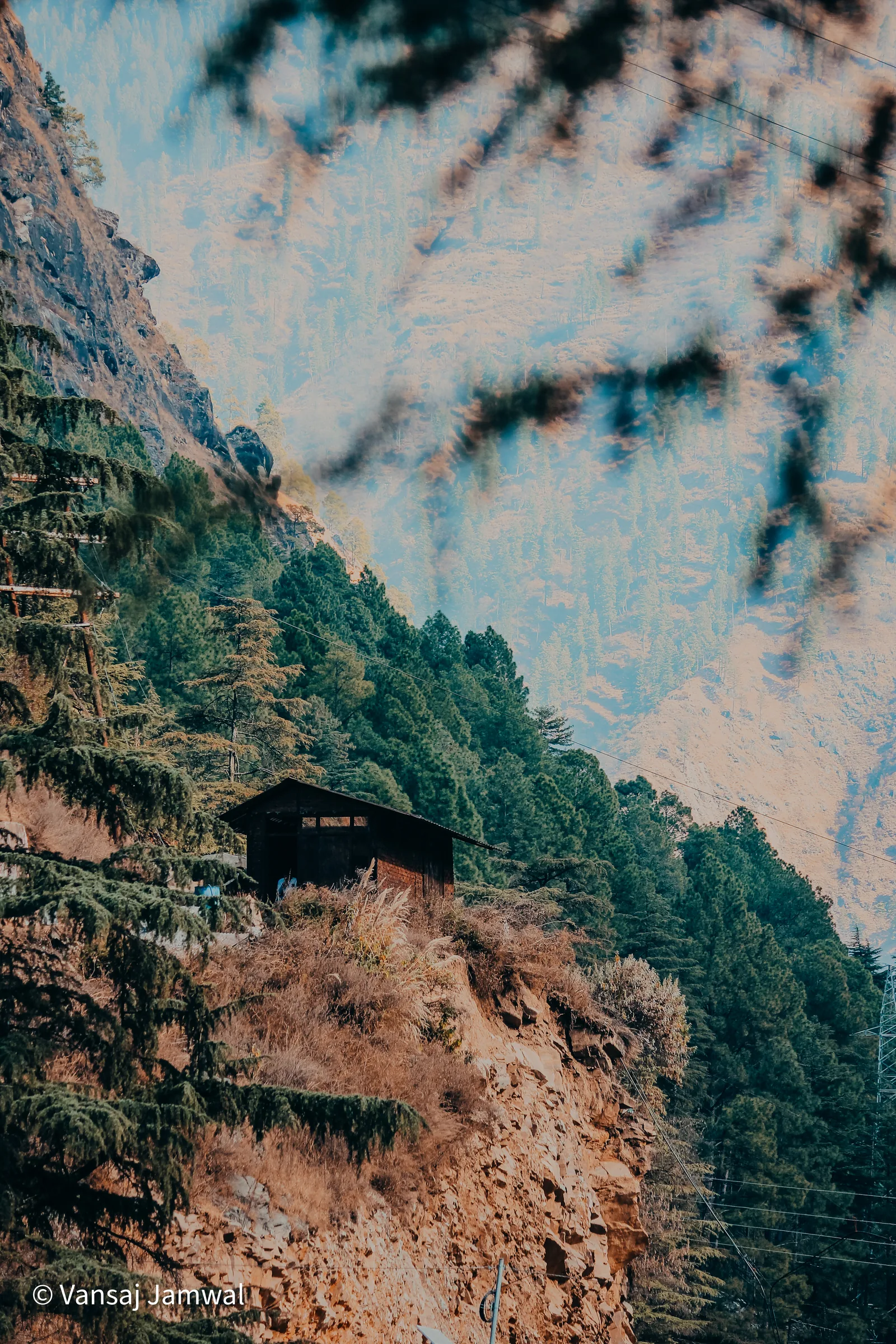 Kasol, A hut on the valley slope