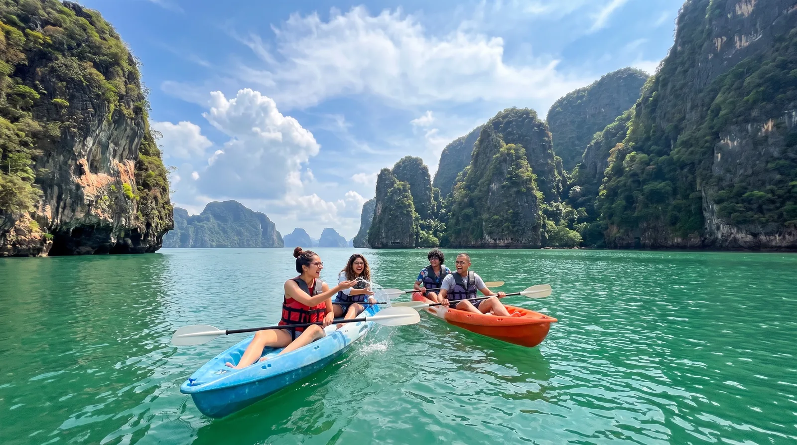 Thailand: Kayaking the lagoons